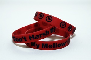 Don't Harsh My Mellow Rubber Wristband