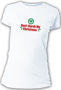 Don't Harsh My Christmas Fitted Women's T-Shirt
