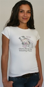 Don't Harsh My Wedding Plans Graphic Fitted Women's T-Shirt